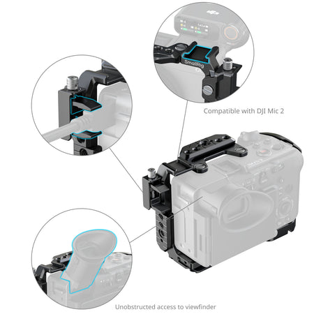 SmallRig Advanced Cage Kit with Battery Plate for Sony FX2