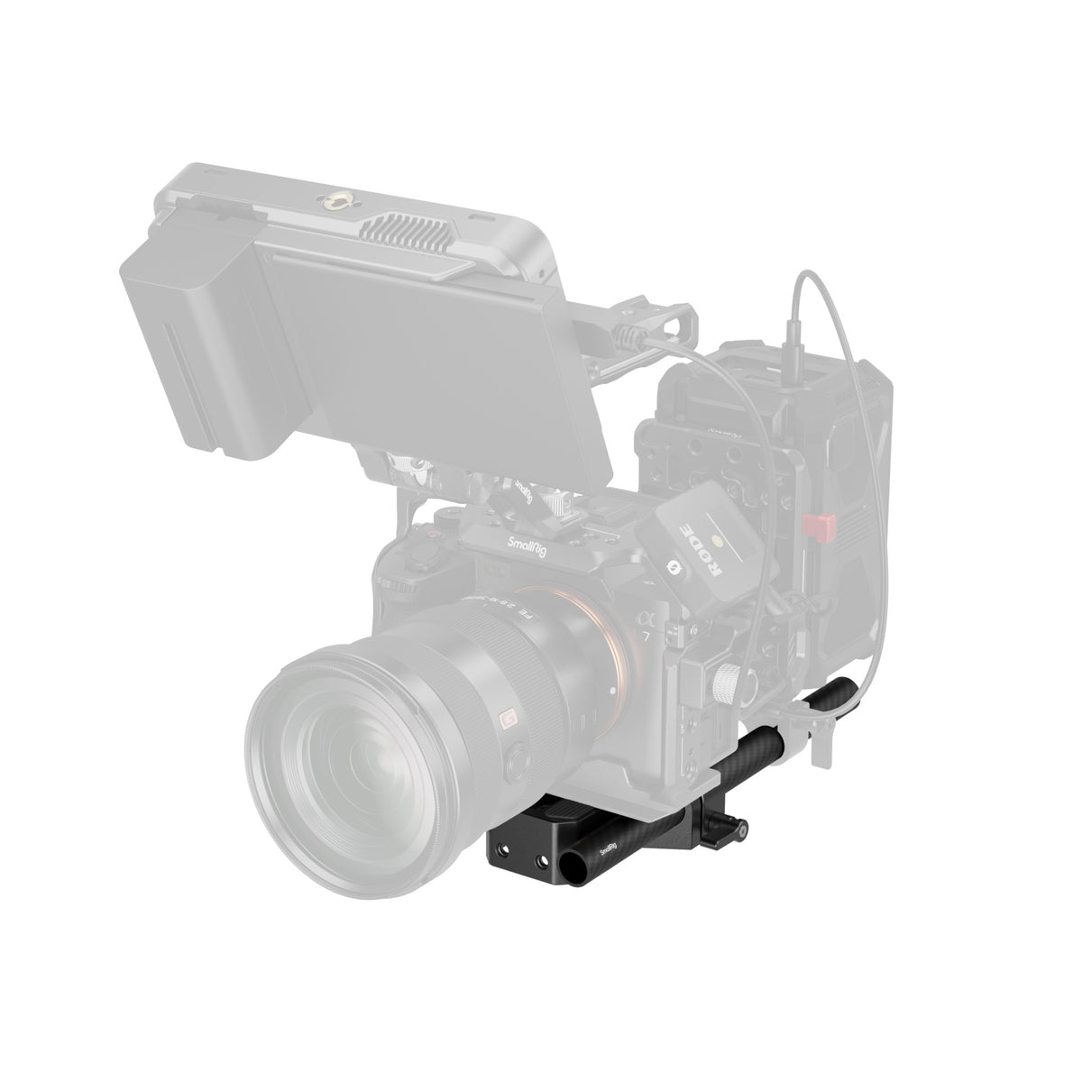 SmallRig Bottom Mount Plate with Dual 15mm Rod Clamp