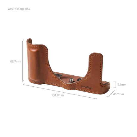 SmallRig Leather Half Case for Panasonic LUMIX L10（Brown）5699