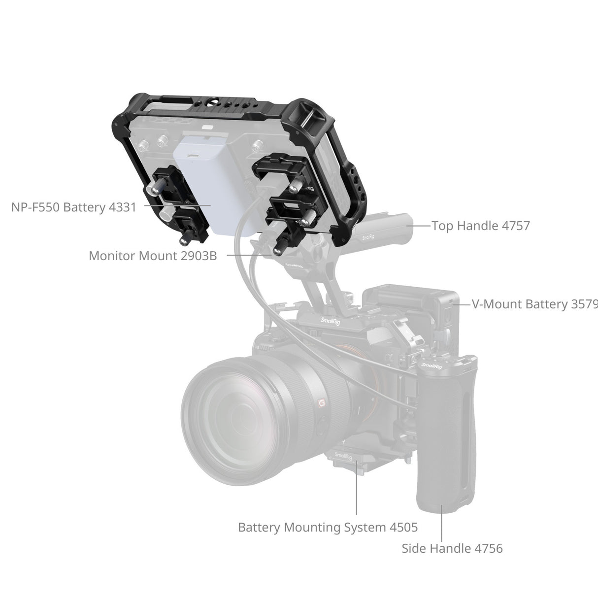 SmallRig Monitor Cage Kit for Atomos Ninja TX / TX GO / RAW 5708