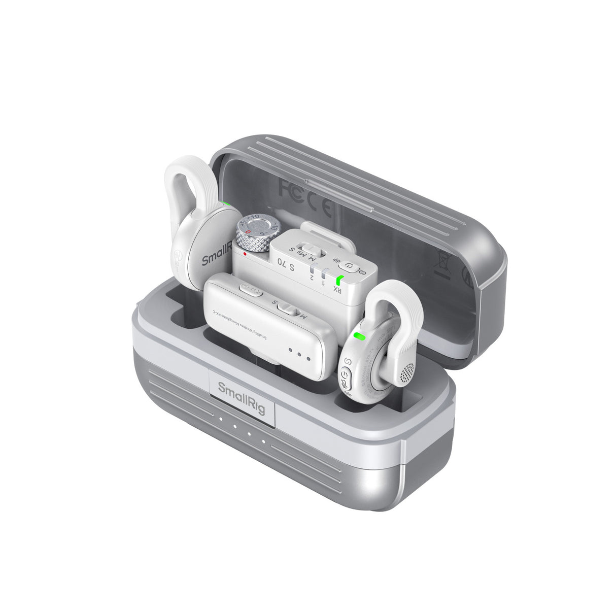SmallRig S 70 Wireless Microphone with Multi-Device Compatibility (White）5716