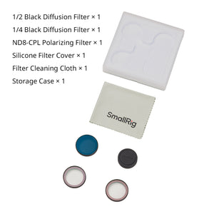 SmallRig 1/2 Black Diffusion & 1/4 Black Diffusion & ND8-CPL Polarizing Filter Kit for DJI Osmo Nano 5789