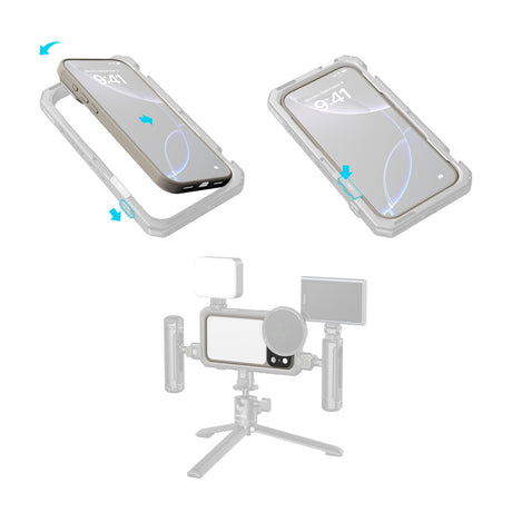 SmallRig FilMov Lightweight Photography Bumper Case for iPhone 17 Pro (Gray)