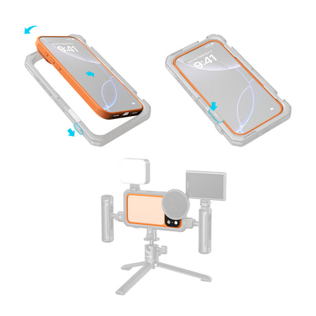 SmallRig FilMov Lightweight Photography Bumper Case for iPhone 17 Pro (Orange)