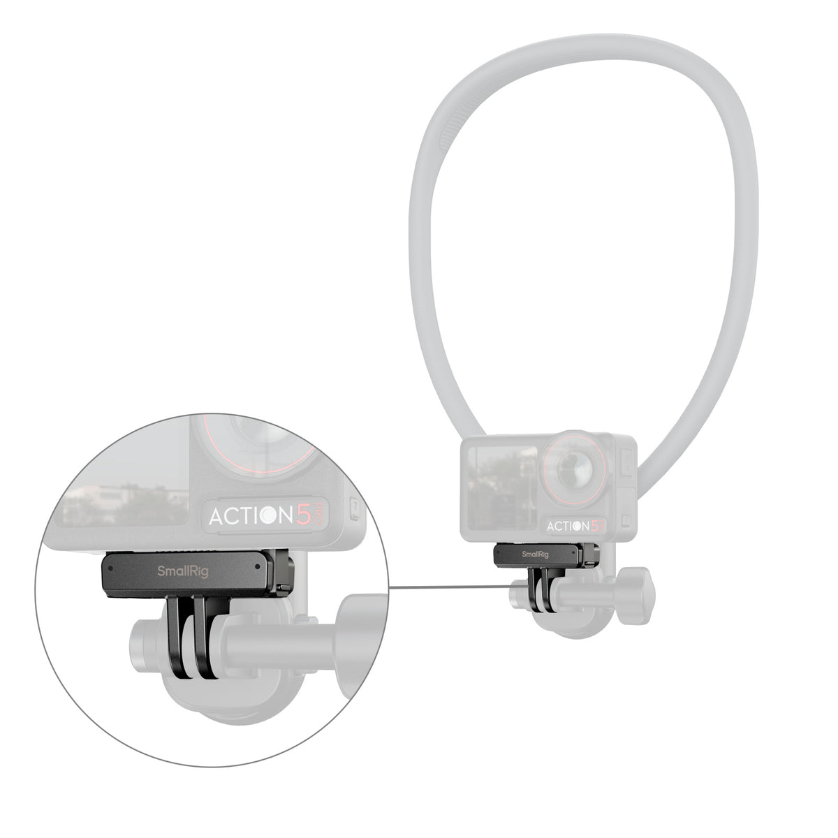 SmallRig Quick Release Mount Adapter for DJI Osmo 360 & Action 5 Pro / 4 / 3