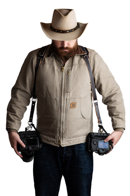 Skinny Money Maker | Thin Leather Camera Harness