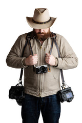 Skinny Money Maker | Thin Leather Camera Harness