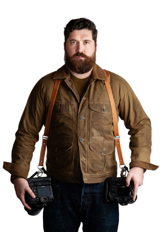 Skinny Money Maker | Thin Leather Camera Harness