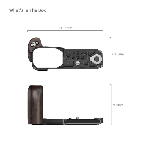 SmallRig L-Shaped Mount Plate with Wooden Handle for Nikon ZR 5906