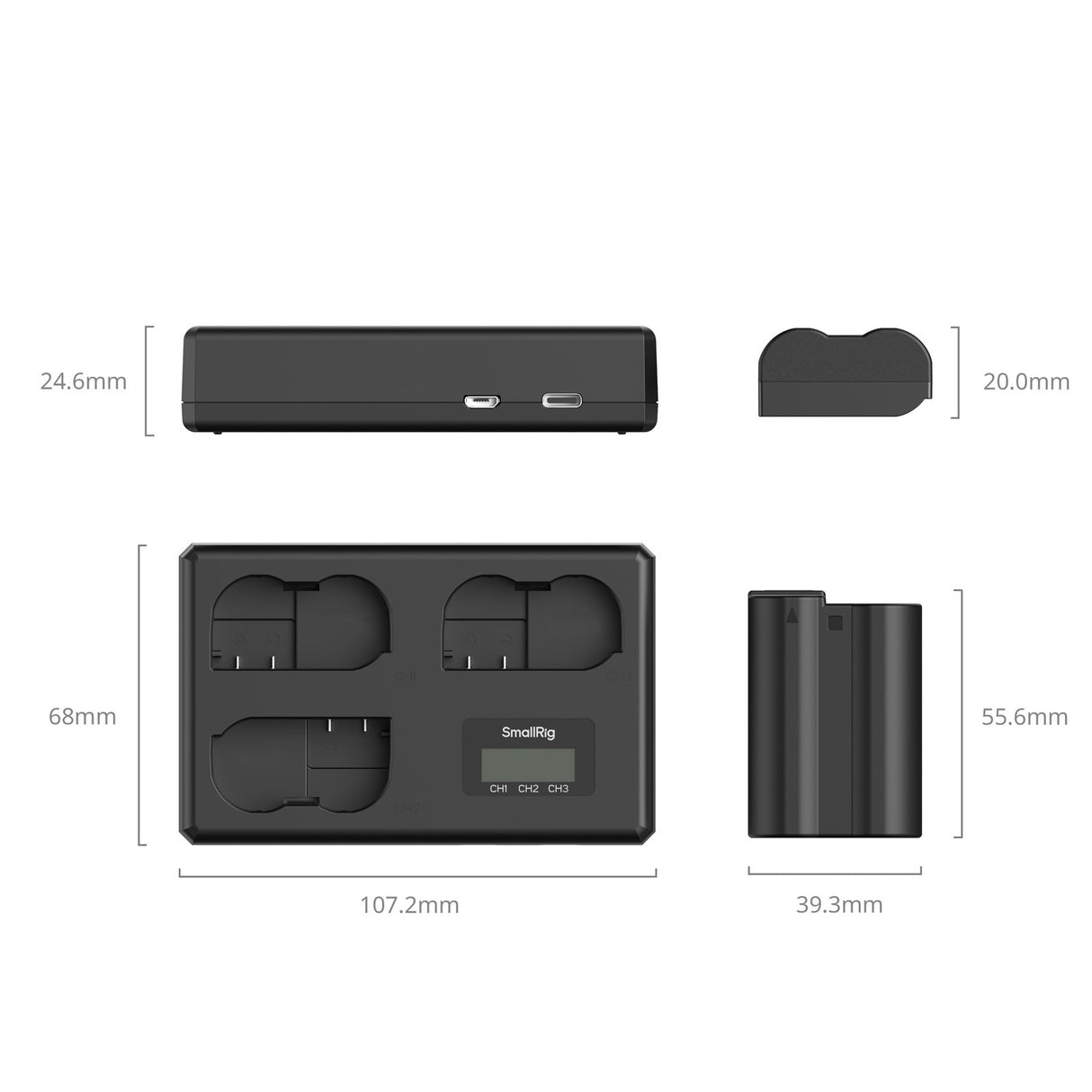 SmallRig Camera Battery Kit for Nikon EN-EL15c 6018