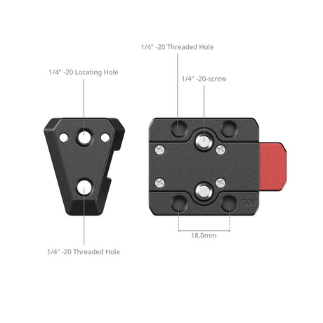 SmallRig Quick Release V-Lock Mount Plate Kit 6021