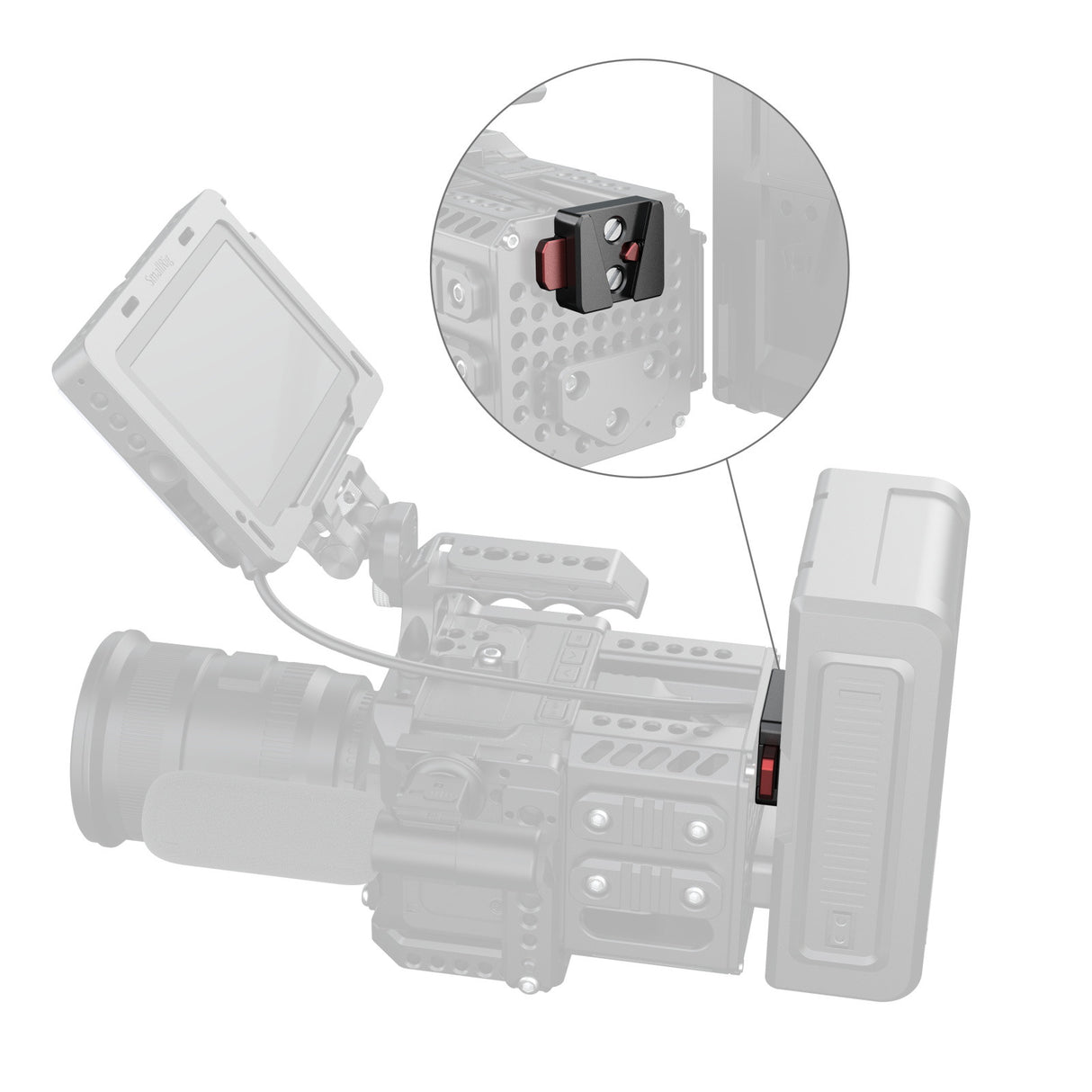 SmallRig Quick Release V-Lock Mount Plate Kit 6021