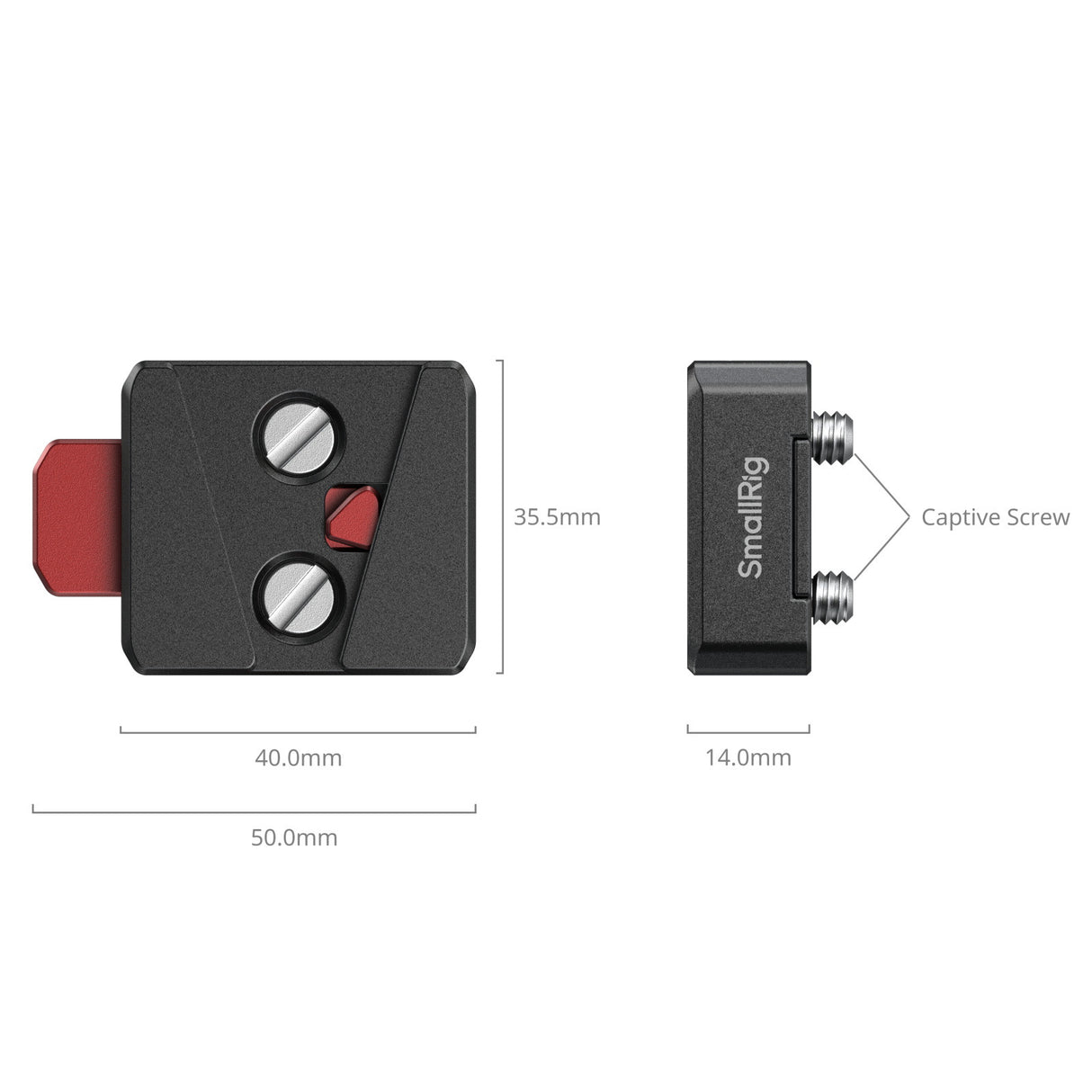SmallRig Quick Release V-Lock Mount Plate Kit 6021