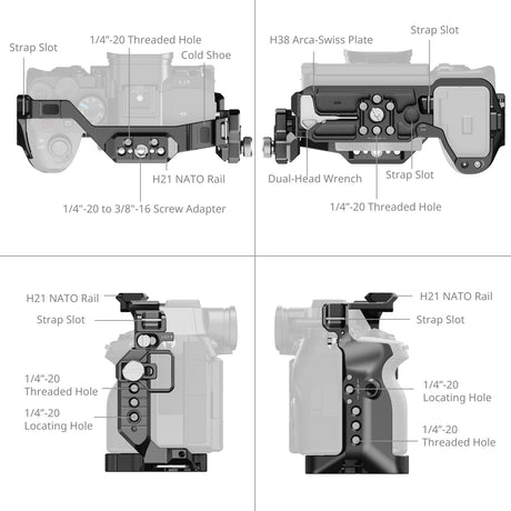 SmallRig Advanced "HawkLock" Cage Kit for Sony Alpha 7 V / 7R V / 7 IV