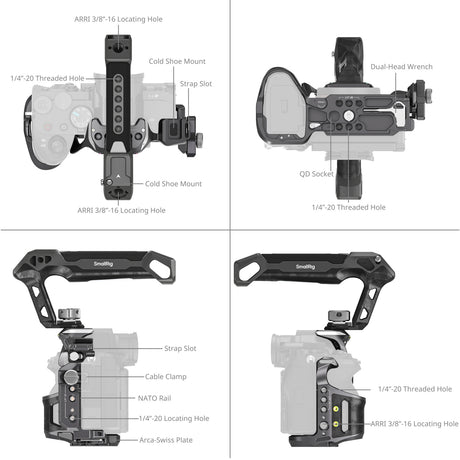 SmallRig Advanced "Rhinoceros" Cage Kit for Sony Alpha 7 V / 7R V / 7 IV