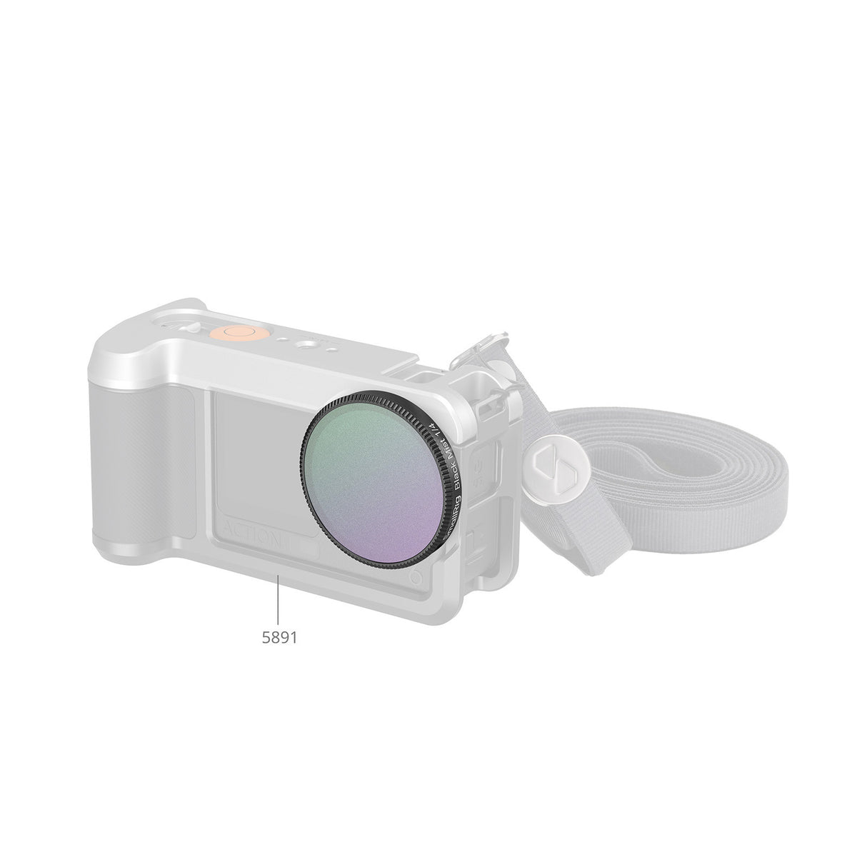 SmallRig 1/4 Effect Black Mist Filter for DJI Osmo Action 6 6086