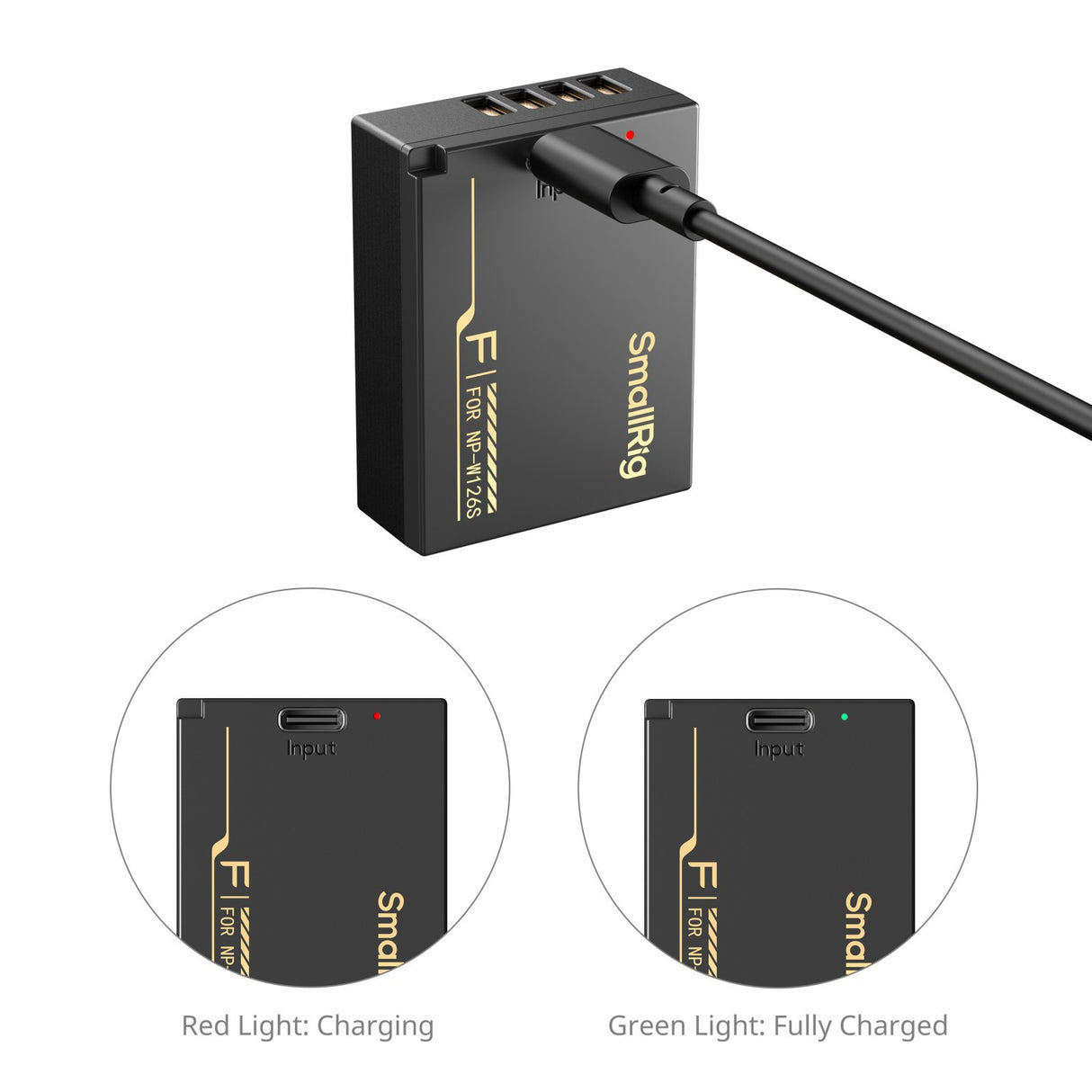 SmallRig Camera Battery with USB-C Charging for FUJIFILM NP-W126S 6099