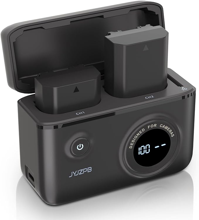 JYJZPB Upgraded Battery Fast Charger Case for Sony NP-FZ100