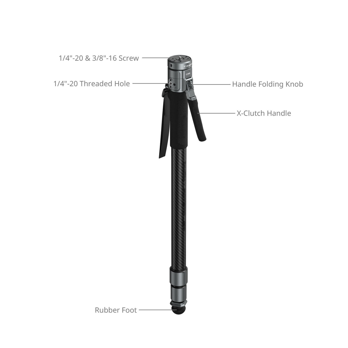 SmallRig TRIBEX PRO monopod X-Clutch handle detail
