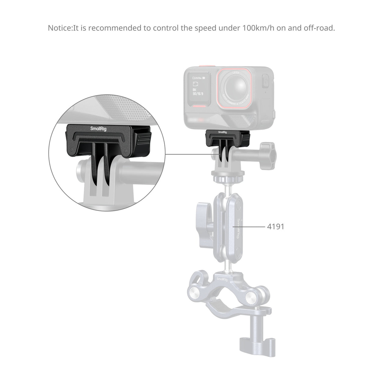SmallRig Adapter Support for Insta360 X5 / X4 Air / Ace Pro 2 / Ace Pro / Ace 6303