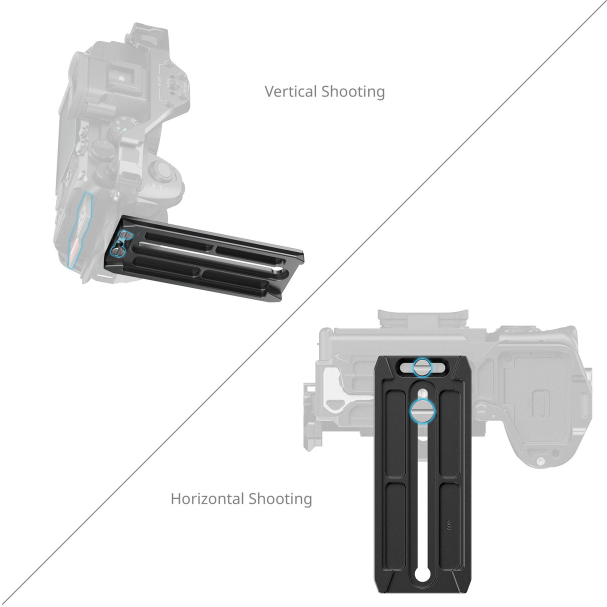 SmallRig Mount Plate Compatible with Manfrotto 501PL-Type 6318
