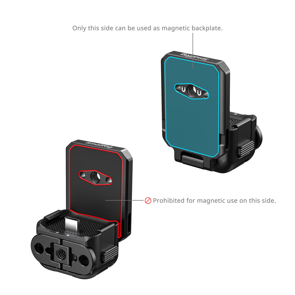 SmallRig Quick Release Attachable Backplate Support (With USB-C Port) for DJI Osmo Pocket 4 & 3 6359