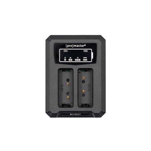 ProMaster Dually Charger - USB-A for OM System BLS50  - Image 1