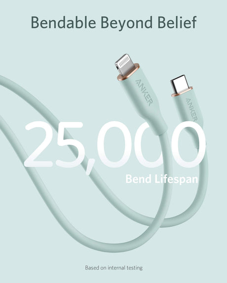 Anker 641 USB-C to Lightning Cable (Flow, Silicone)