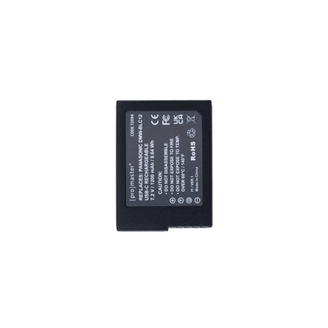 ProMaster Li-ion Battery for Panasonic DMW-BLC12 with USB-C Charging - Image 3