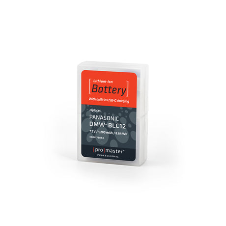ProMaster Li-ion Battery for Panasonic DMW-BLC12 with USB-C Charging - Image 5