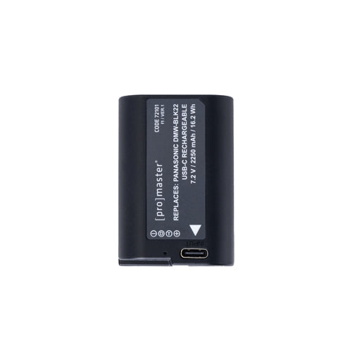 ProMaster Li-ion Battery for Panasonic DMW-BLK22 with USB-C Charging - Image 2