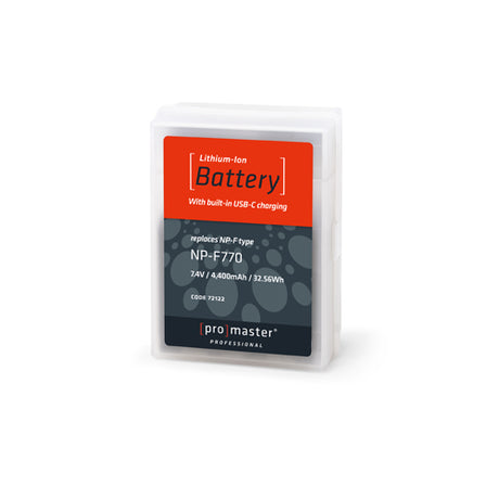 ProMaster Li-ion Battery for Sony NP-F770 with USB-C Charging - Image 5