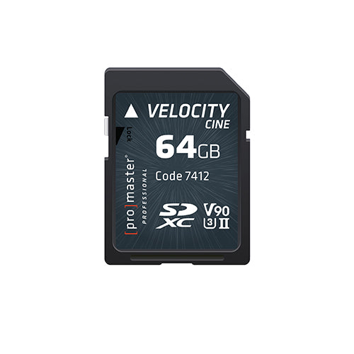 ProMaster SDXC 64GB Velocity CINE UHS-II V90 Memory Card - Image 1