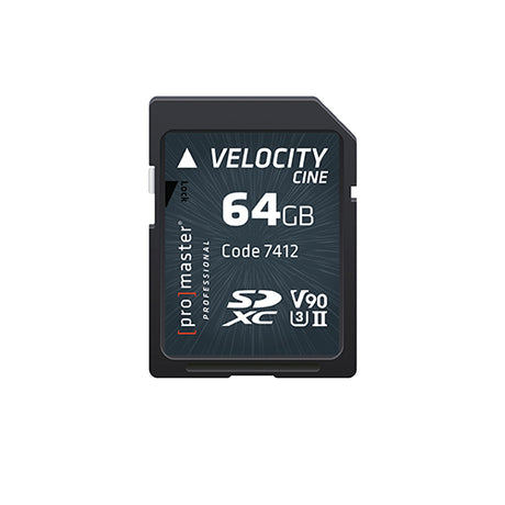 ProMaster SDXC 64GB Velocity CINE UHS-II V90 Memory Card - Image 1