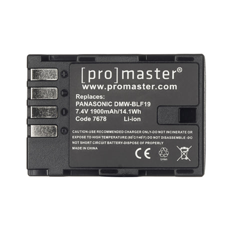 ProMaster Li-ion Battery for Panasonic DMW-BLF19  - Image 3