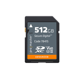 ProMaster SDXC 512GB Advanced UHS-II V60 Memory Card - Image 1