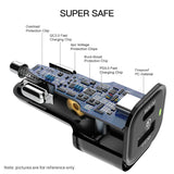 REXING JETSPEED Black 78W PowerDelivery+ USB-C/USB Car Charger with Cables