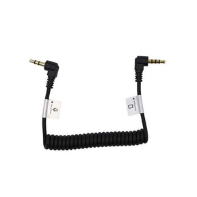 ProMaster Audio Cable 3.5mm TRRS male right angle - 3.5mm TRS male right angle - 8 1/2" coiled - Image 1