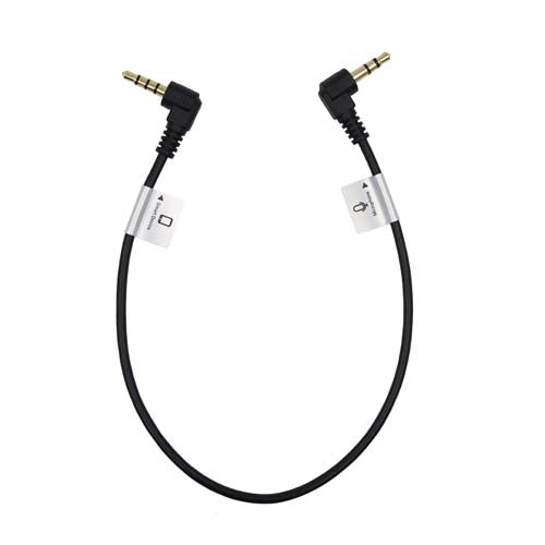 ProMaster Audio Cable 3.5mm TRRS male right angle - 3.5mm TRS male right angle - 1' straight - Image 1