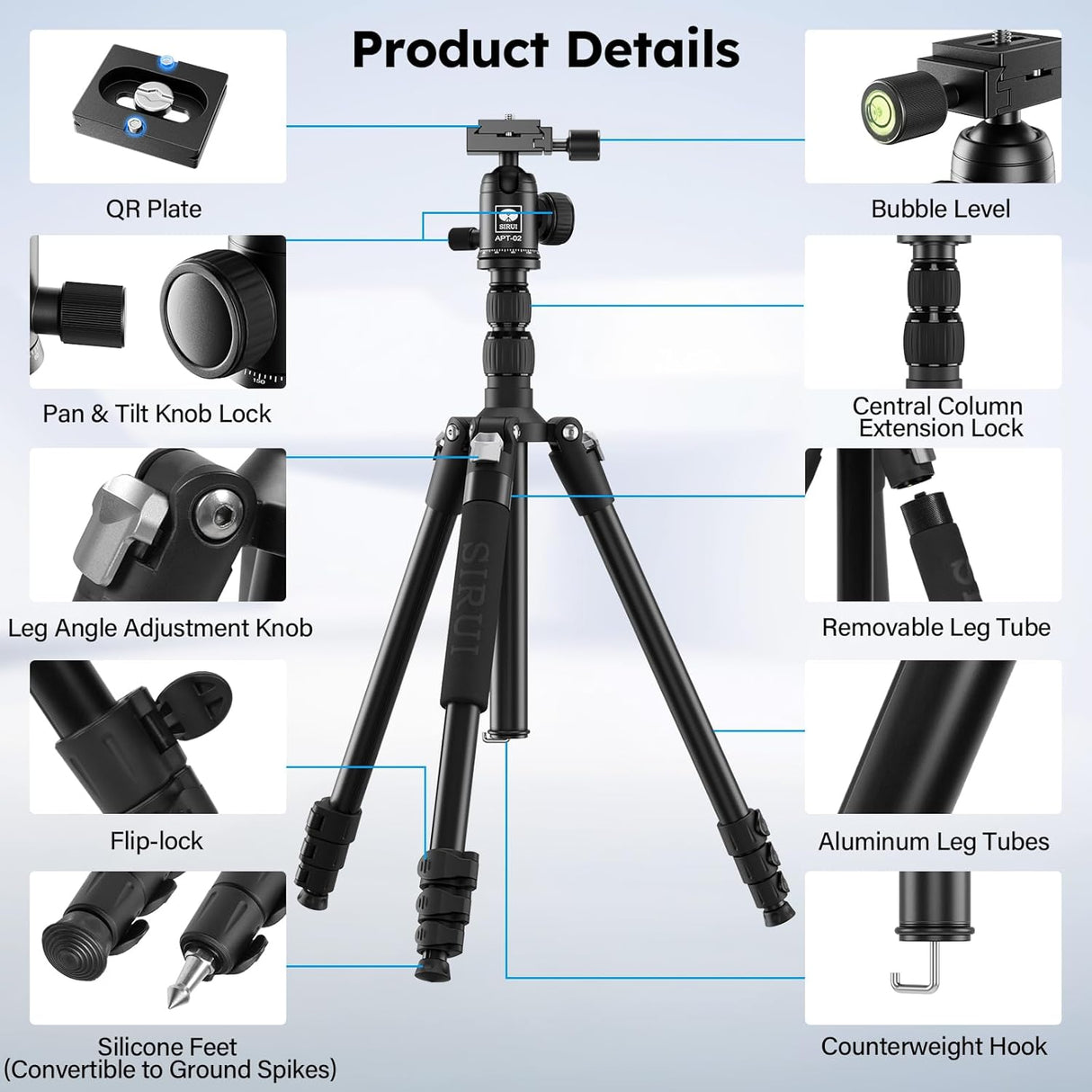 SIRUI Camera Tripod & Monopod Stand APT-02