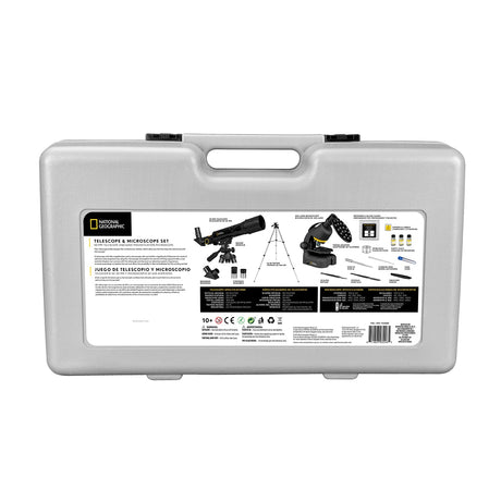 Certified Pre-Owned National Geographic 50mm Telescope and 640x Microscope Set with Hard Case