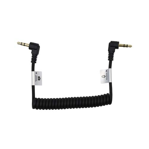 ProMaster Audio Cable 3.5mm TRS male right angle - 3.5mm TRS male right angle - 8 1/2" coiled - Image 1