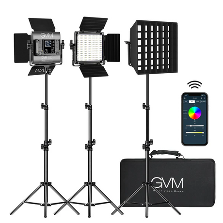 GVM-800D-II 40W Bi-color and RGB Video Panel Light