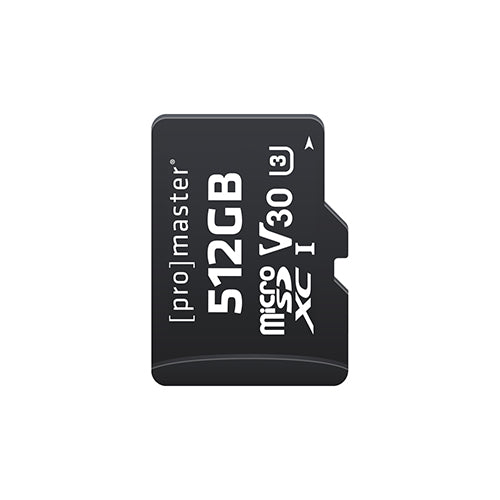 ProMaster Micro SDXC 512GB Advanced UHS-I V30 Memory Card - Image 1