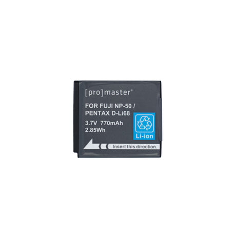 ProMaster Li-ion Battery for Fuji NP-50, Pentax D-Li68 / D-Li122, Kodak Klic-7004 - Image 2