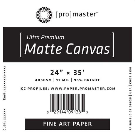 ProMaster Ultra Premium Matte Canvas 24" x 35' Roll - Image 1