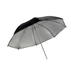 ProMaster 45" Reflective Umbrella - Silver with Black Backing - Image 1