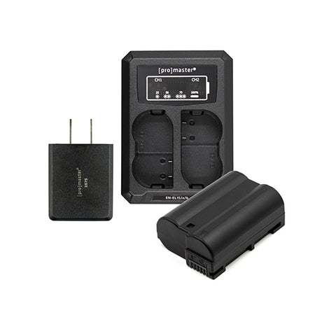ProMaster Battery & Charger Kit for Nikon EN-EL15c - Image 1