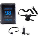 98Wh Micro-Series Gold Mount Battery Kit for LP-E6 Cameras