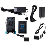 98Wh V-Mount Battery and Complete Power Kit for Sony a7 III Series